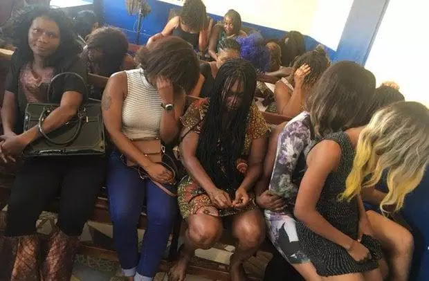 11 Ghanaian sex-workers arrested after their client falls to